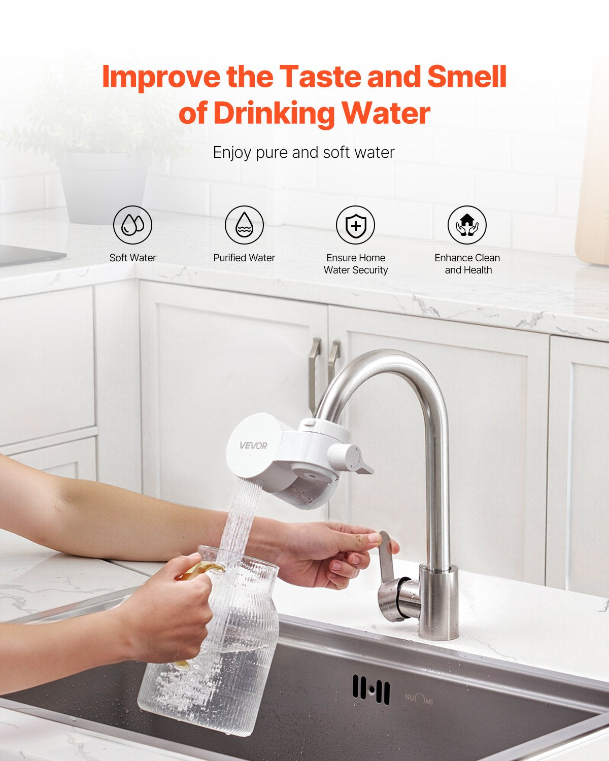 PureFlow Faucet Water Filter | Kitchen Sink Purifier