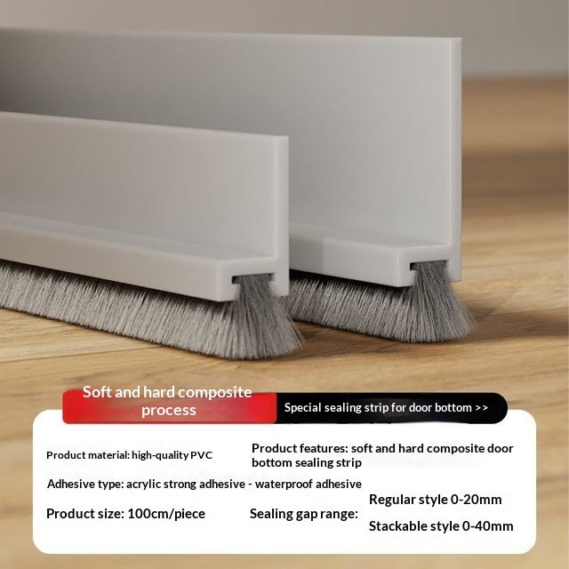 Door Bottom Silent Draft Blocker And Dust-proof Strip