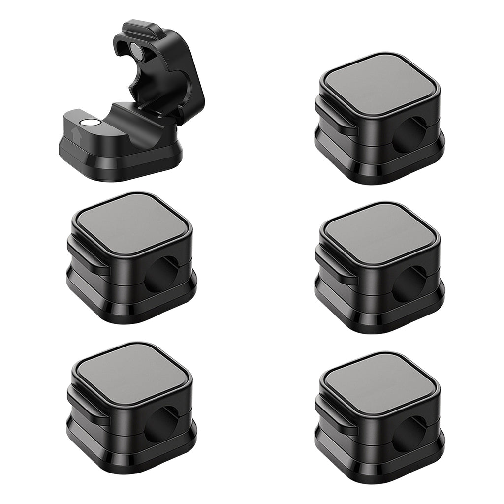 MagClip Cable Organizer 6-Pack | Magnetic Wire Holder for Desk & Home