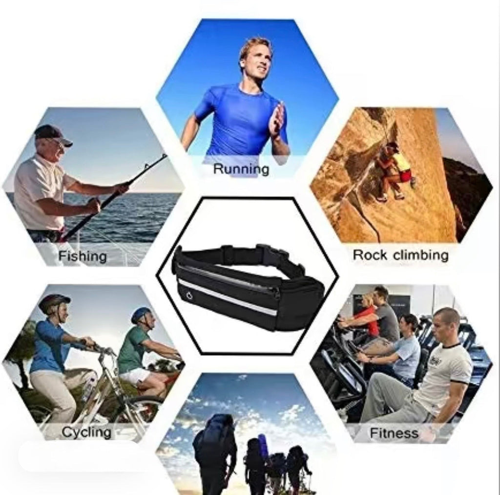 FitStride Running Belt | Waterproof Waist Pack for Gym, Running & Hiking