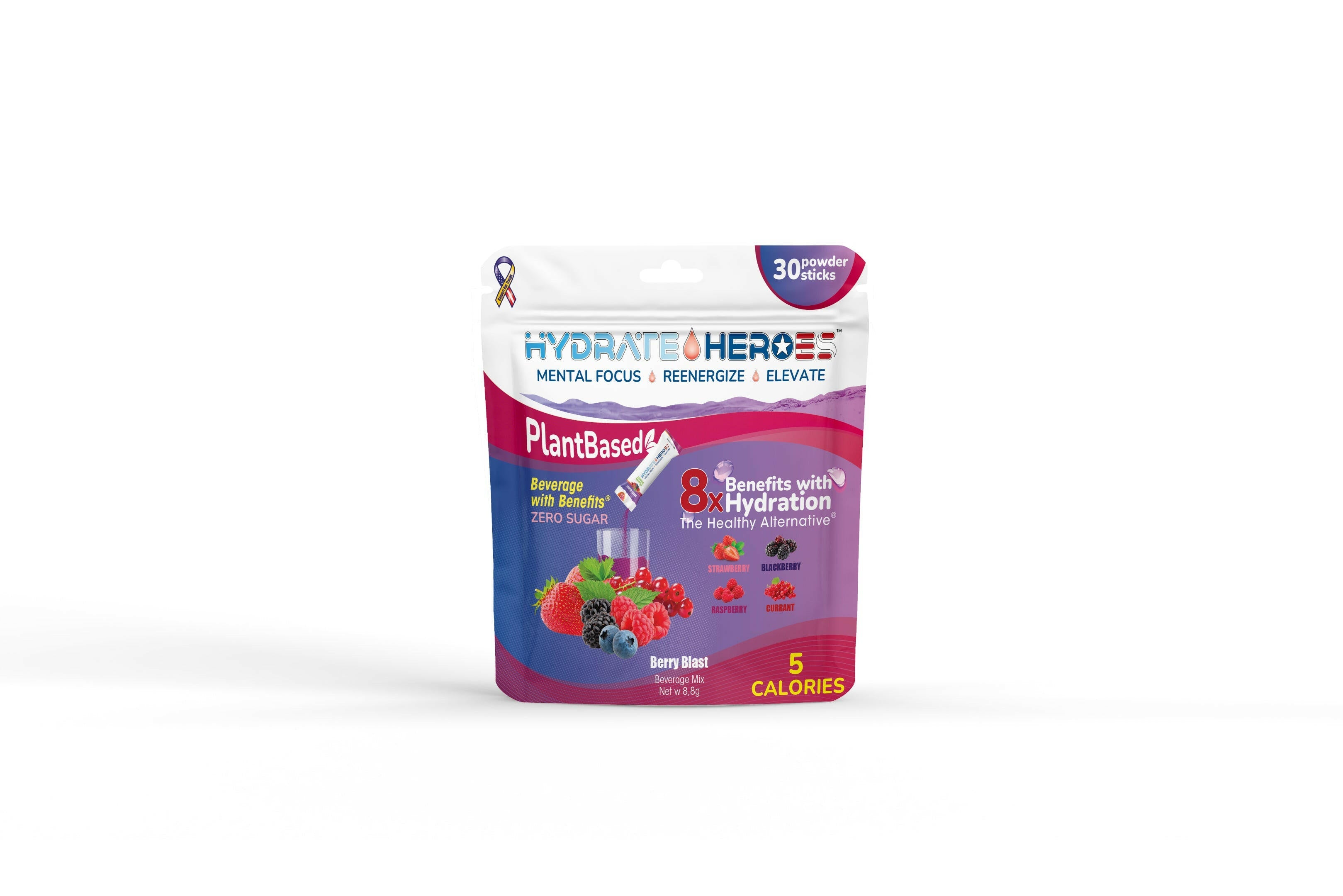 Artisan Berry 24 Mushroom Infused Clean Hydration Powder Sticks | Energy & Focus