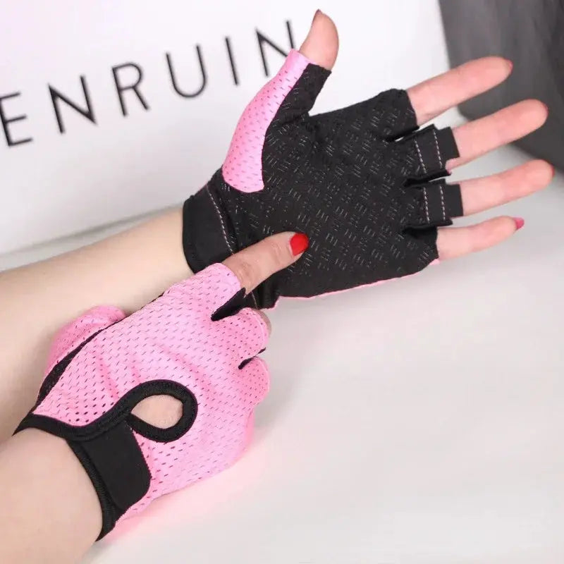 Half-Finger Workout Gloves | Grip & Protection for Weightlifting & CrossFit