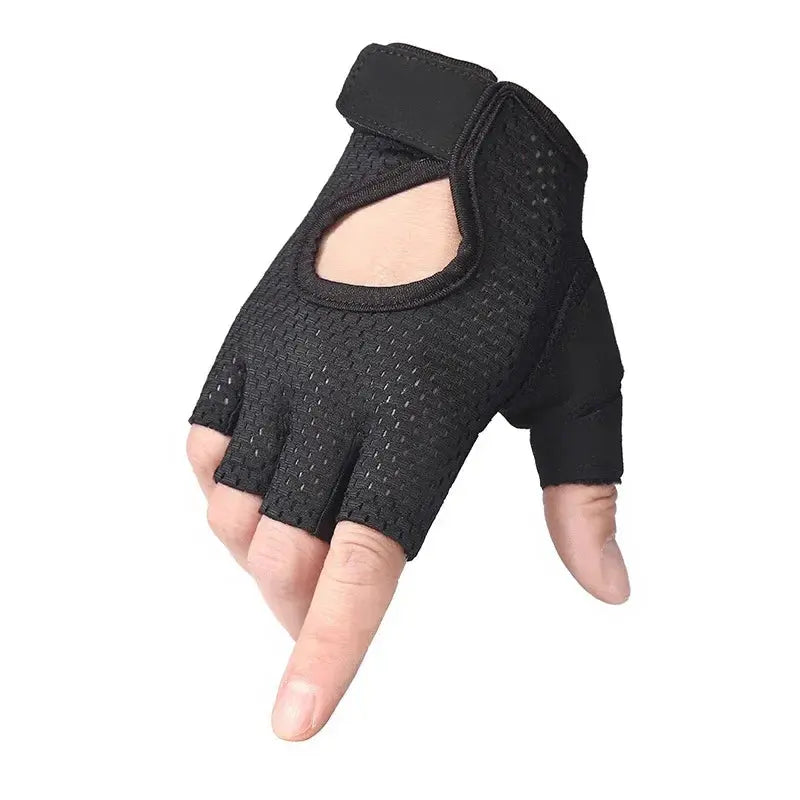 Half-Finger Workout Gloves | Grip & Protection for Weightlifting & CrossFit