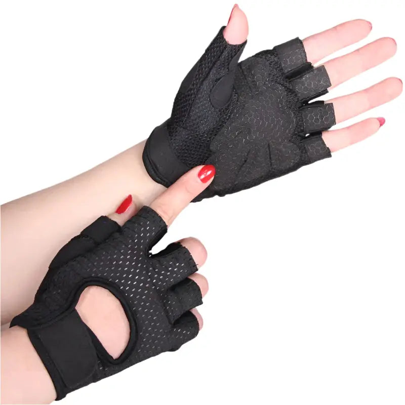 Half-Finger Workout Gloves | Grip & Protection for Weightlifting & CrossFit