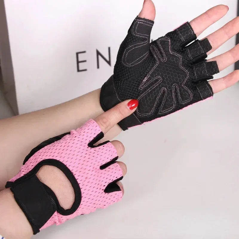 Half-Finger Workout Gloves | Grip & Protection for Weightlifting & CrossFit