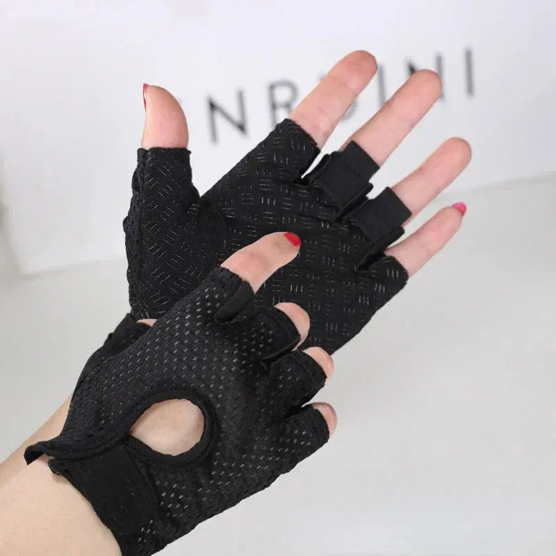 Half-Finger Workout Gloves | Grip & Protection for Weightlifting & CrossFit