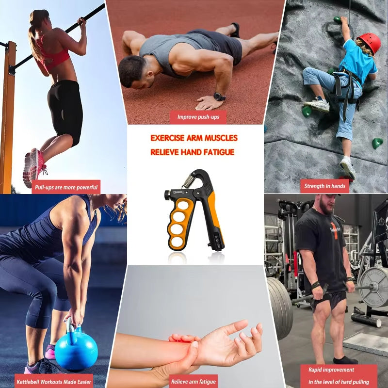 Adjustable Hand Grip Strengthener | 5-100kg Wrist & Forearm Trainer