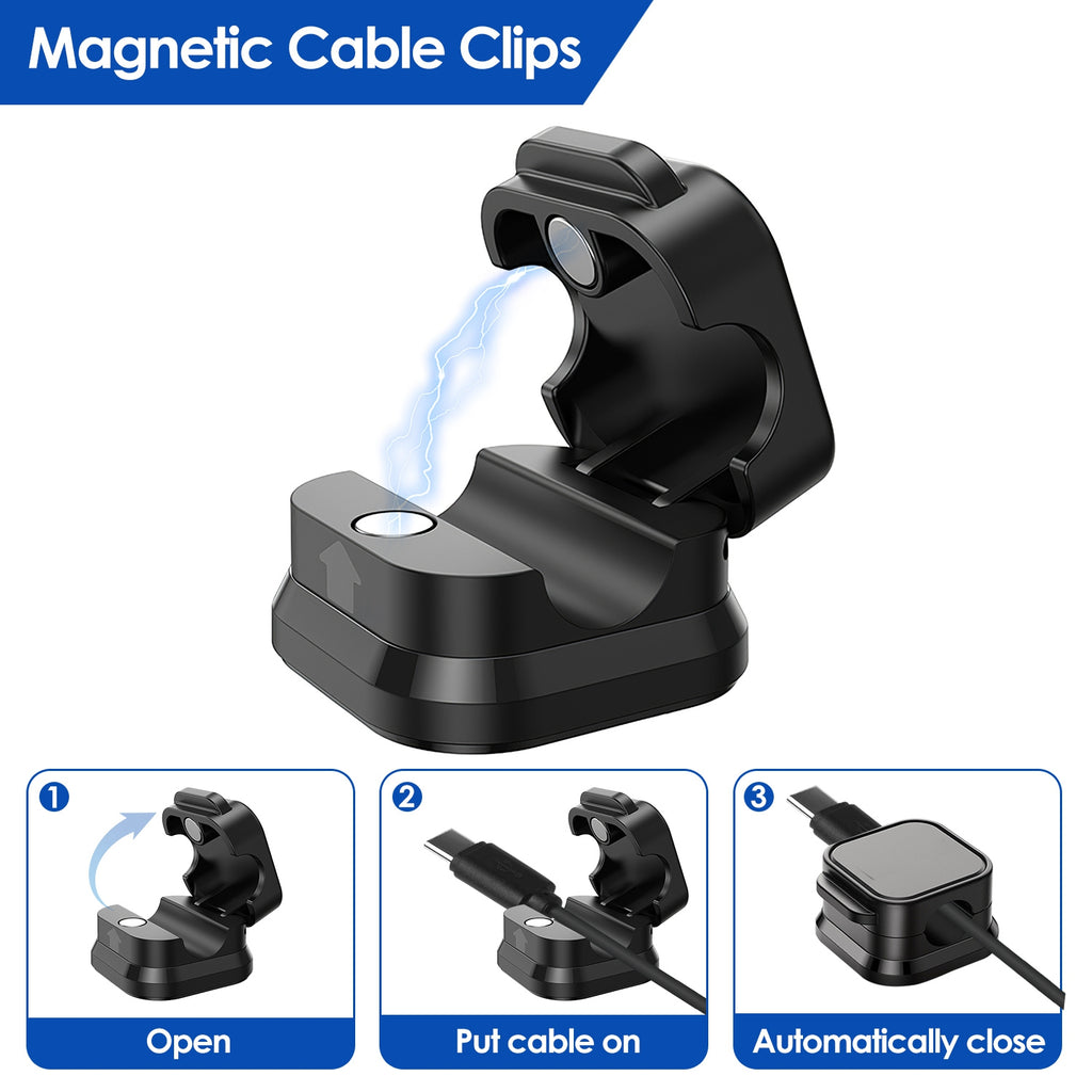 MagClip Cable Organizer 6-Pack | Magnetic Wire Holder for Desk & Home
