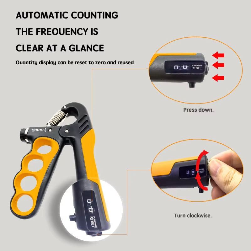 Adjustable Hand Grip Strengthener | 5-100kg Wrist & Forearm Trainer